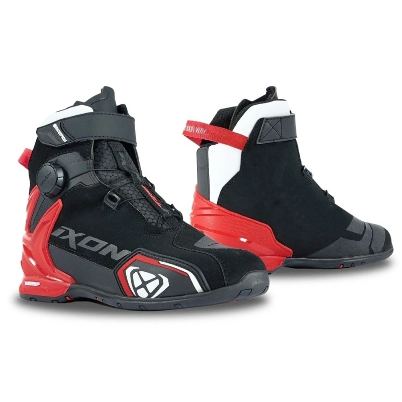 BULL 2 WP 1027 - červené motocyklové topánky IXON