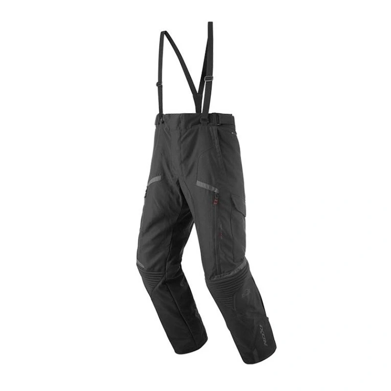 MIDGARD PANT C 1001 - pánske čierne nadrozmerné textilné moto nohavice IXON