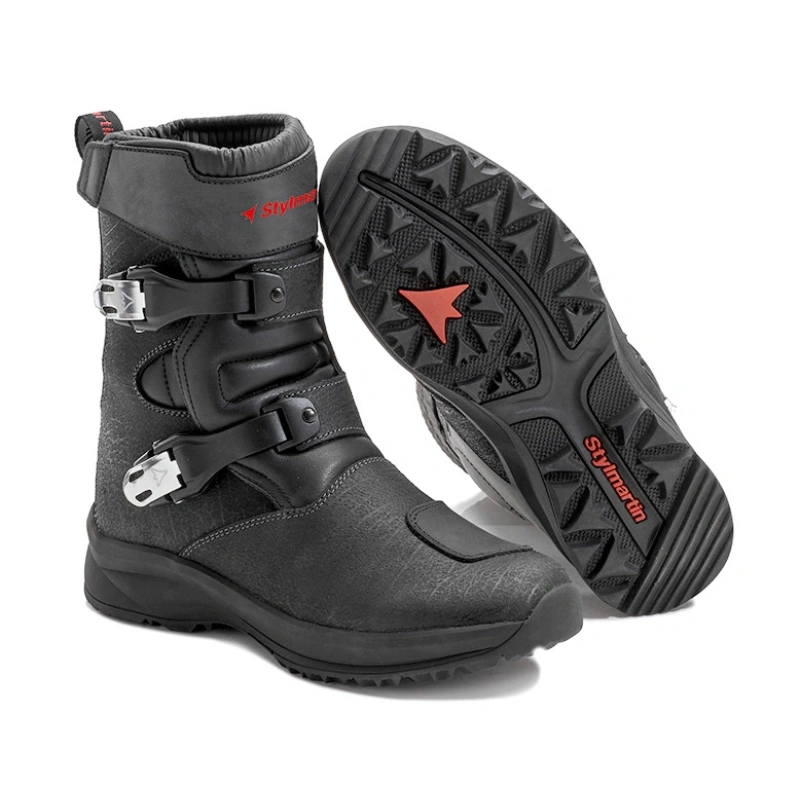 NAVAJO EVO LOW w.p. - čierne kožené moto enduro topánky Stylmartin