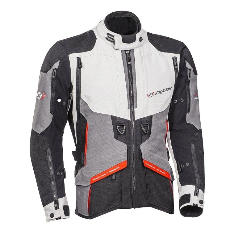 RAGNAR 1047 - pánska sivá moto bunda Ixon