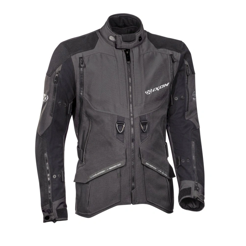 RAGNAR 1103 – pánska čierno-sivá moto bunda Ixon