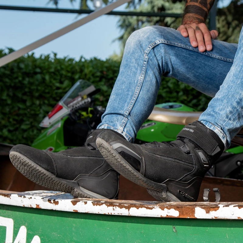 VELOX WP – čierne kožené moto topánky Stylmartin