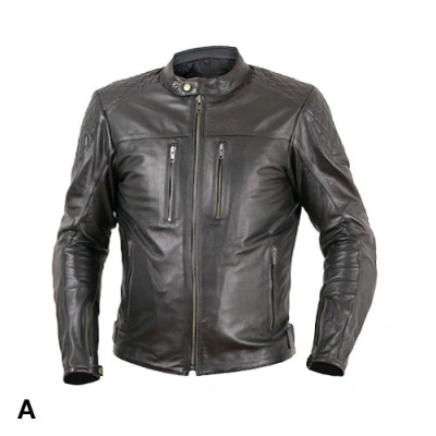 DIAMOND LADY - dámska čierna kožená moto bunda PREXPORT - 52    3XL