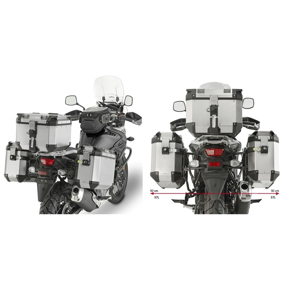 KL3112CAM nosič bočných kufrov SUZUKI DL 650 V-Strom (17-24)