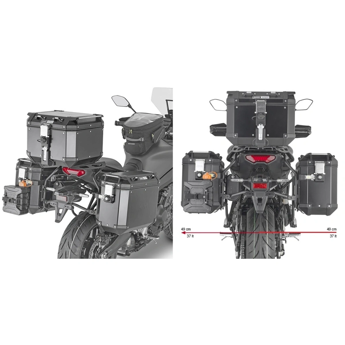 KLO2159CAM nosič bočných kufrov YAMAHA Tracer 9 / Tracer 9 GT / GT+ (21-24)