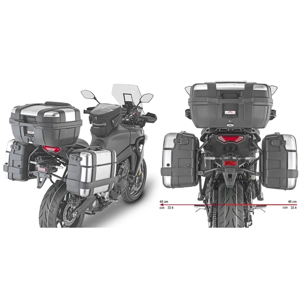 KLO2159MK nosič bočných kufrov YAMAHA Tracer 9 / Tracer 9 GT / GT+ (21-24)