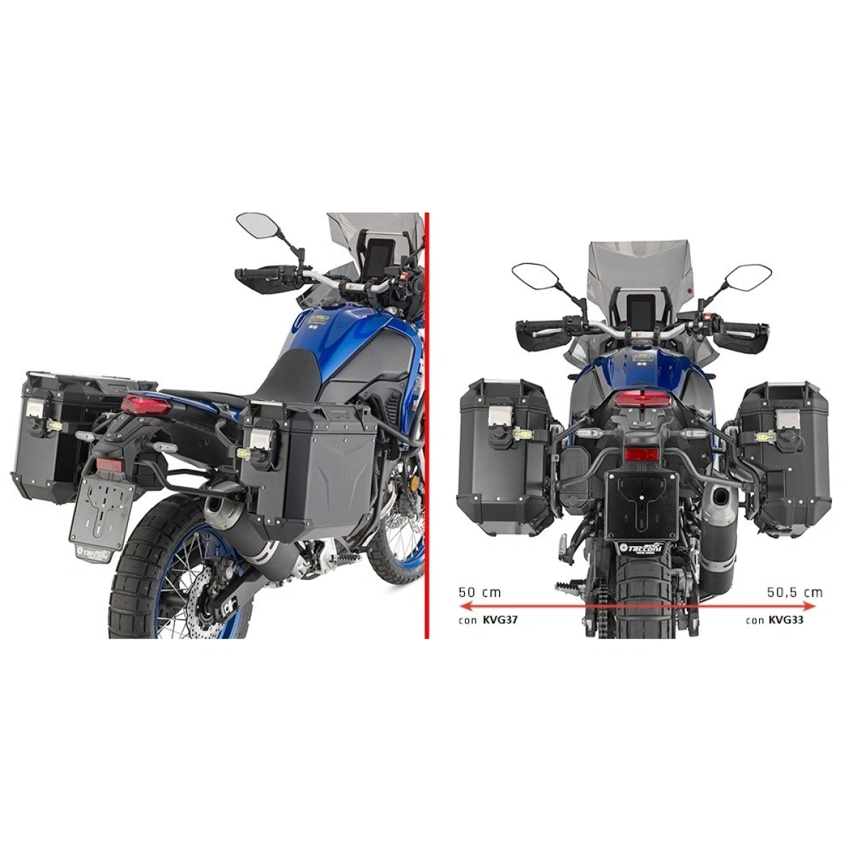KLOS2145CAM nosič bočných kufrov YAMAHA Teneré 700 (19-24)