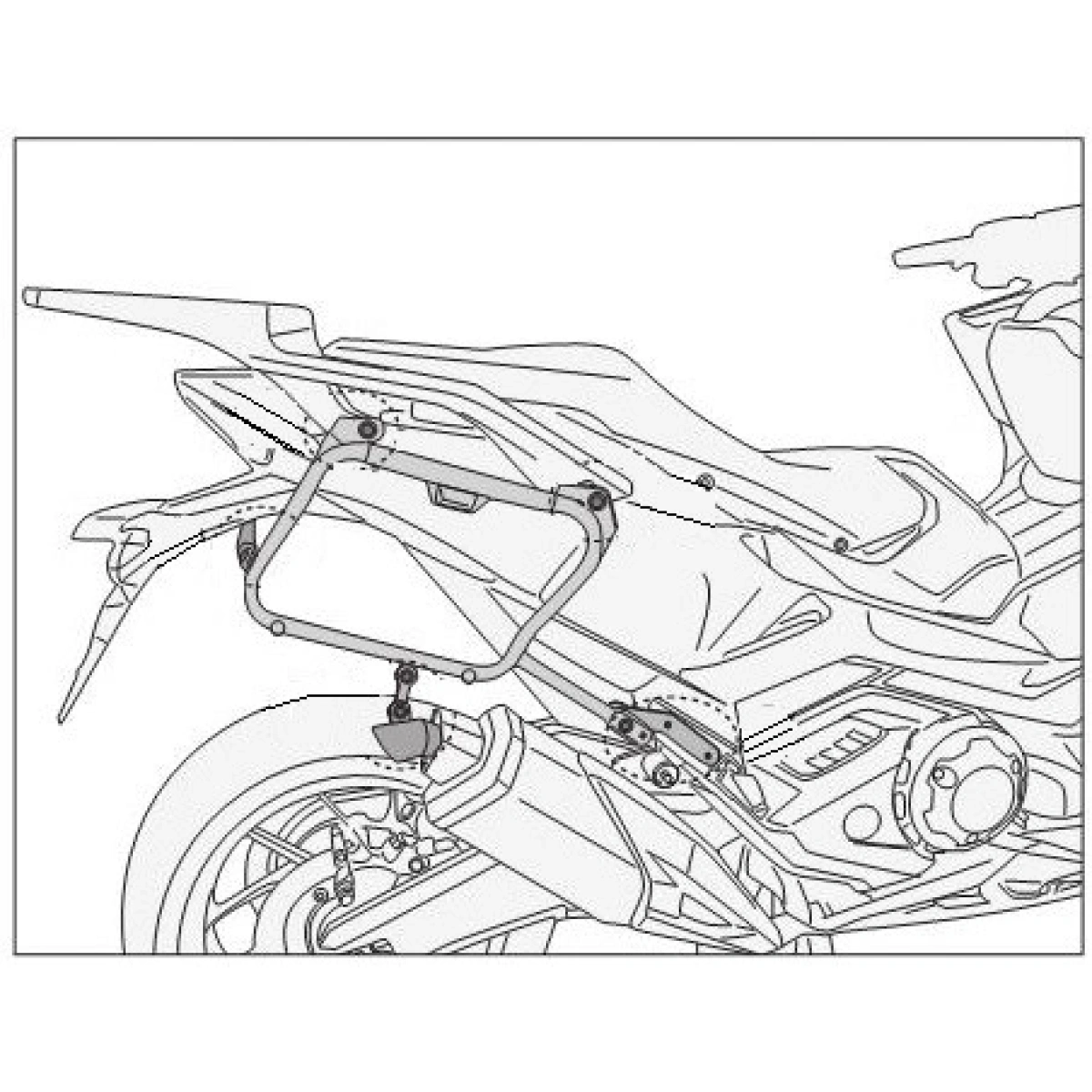 KLX1186 nosič bočných kufrov HONDA FORZA 750 (21-24)