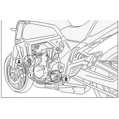 KN9222 padací rám CFMOTO 700 CL-X Heritage (21-26)