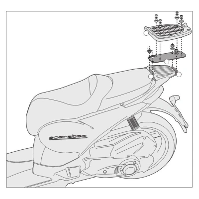 KR6701 nosič kufra APRILIA Scarabeo 125-200 (07/11-16)