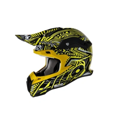 TERMINATOR STARDUST TD31 - off-road žltá moto helma Airoh XL